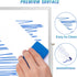 Dry Erase White Board, 12 x 9 Inch Small Magnetic Desktop Whiteboard with Stand, Double Sided, 12 Markers, 4 Magnets, 1