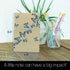 Tree-Free Greetings Blue Butterflies in Flight All Occasion Cards, 12 Recycled 4x6 Cards & Envelopes