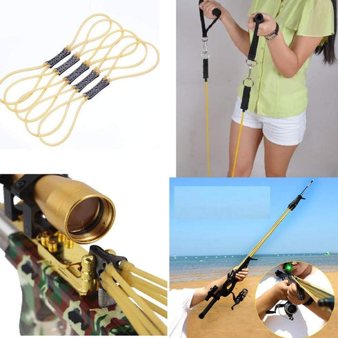 Natural Latex Rubber Tubing for Speargun Band Slingshot, 10ft/33ft, 0.2" OD 0.12" ID