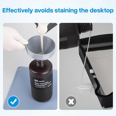 400 300mm, 3D ELEGOO Silicone Mat Perfect for Paint Clay Play Dough Mat, DIY Arts and Crafts - Protect Work Surface