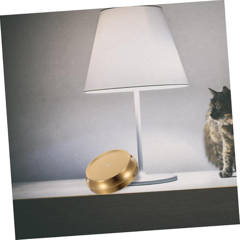 WOONEKY Table Lamp Base Holder Elegant Concave Design for Desk Floor Lamps Sturdy Base for Stability Versatile Home