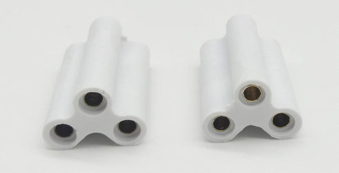 T5 T8 LED Lamp 3Pin Connector, Double End 3Pin Female Adapter for Integrated Tube Lamp Holder