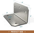 KOMOHOM 4 Inch 4" 2" 2" 90 Duty4 L Brackets Corner Braces for Wood L Right Angle Bracket, x x Metal Joint Bracket