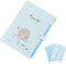 Cute Cartoon Plastic A4 Expanding File Folder Pockets with 168 Pcs File Folder Labels