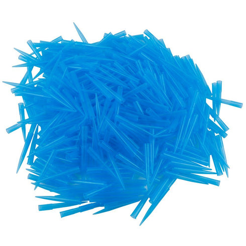 Eowpower 500 Pieces Clear Blue 1000UL 1ml Laboratory Plastic Liquid Pipette Tips