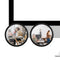 Aeaocvo 2 PCS Desk Mirror Office Cubicle, Adjustable Cubicle Mirror to See Behind