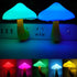 AUSAYE 2 Pack LED Cute Mushroom Night Light Plug into Wall Lamp