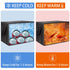 2-Pack Commercial CIVJET Insulated Food Delivery Bag with Hard Bottom, XXX-Large Food Warmer, Insulated Reusable