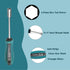 Utoolmart Socket Wrench Screwdriver, 5.5mm Non-Magnetic Tip Hex Nut Driver with 75mm Cr-V Steel Round Shaft