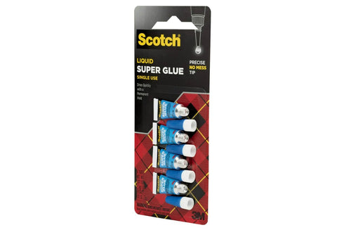 Scotch Super Glue Liquid with Precision Applicator, Fast-Drying Clear Adhesive for Plastic, Metal, Ceramic, Wood