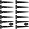 SEUNMUK 12 Pack 6 Inch T Strap Door Hinges, Barn Door Hinges