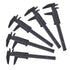 TamBee Plastic Vernier Caliper, 150mm Mini Caliper for School Students, 5PCS Double Scale Jewelry Brow Sliding Gauge