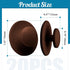 20 Pcs Coffee Color Self-Stick Kitchen Cabinet Knobs, Mini Adhesive Drawer Pulls for Cabinet, Dresser, Drawer