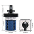 Baomain 660V 20A On-Off-On Changeover Control Rotary Cam Switch, 3 Positions, 12 Terminals SZW26-20/D303.3