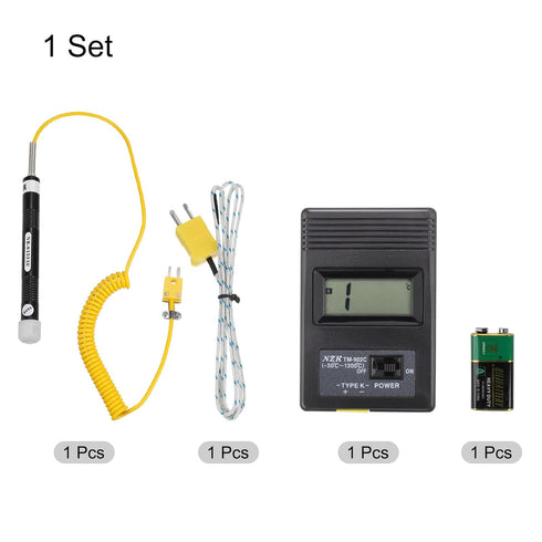 MECCANIXITY Digital Thermocouple Thermometer K Type Temperature Meter with Surface Thermocouple Probe
