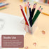 Attkryy Set 2, Clear Acrylic Pen Holder Cup of Simple Modern Desktop Organizer for Stationery, Makeup Brushes, Office