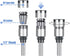 Mesee 1/2'' Shank ER20 Router Collet Extension Chuck Adapter with 1/4'' & 1/2'' ER20 Spring Collet Set