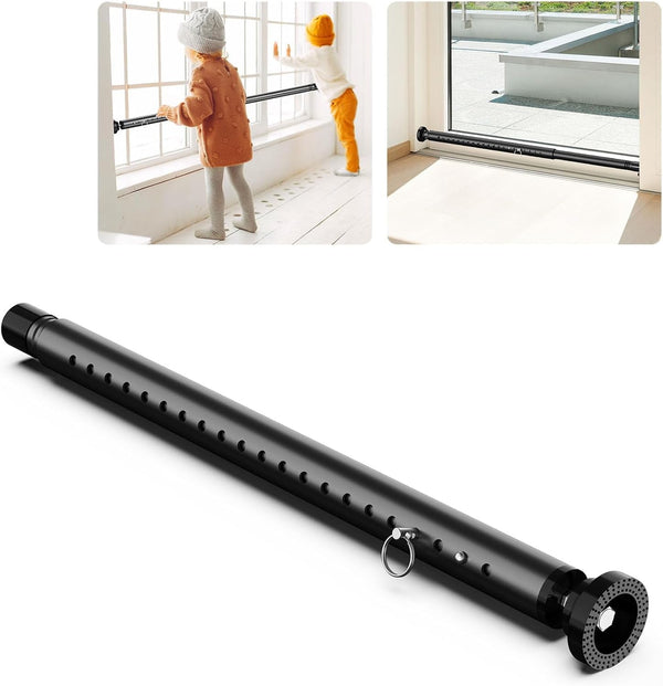 Abiglifty Sliding Door Security Bar, 17-50 Inch Adjustable Heavy Duty Security Bar