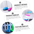 Desktop LED Light, Blue Night Light Nursing LED Desk Lamp, Battery Powered Foldable Table Lamp