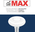 XiKe 10 Pcs 2" Nylon Garage Door Roller with 4" Stem, MAX Quiet and Durable Types with Bearings