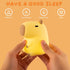 UNEEDE Cute Capybara Night Light, Novelty Animal Silicone Nursery Night Light Rechargeable Table Bedside Lamp