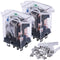 mxuteuk 2pcs DC 12V Coil 8 Pin 10A Electromagnetic Power Relay - General Purpose JQX-13F-DZ-DC12V