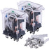 mxuteuk 2pcs DC 12V Coil 8 Pin 10A Electromagnetic Power Relay - General Purpose JQX-13F-DZ-DC12V