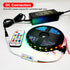 Vrabocry WS2812B WS2811 5050 17Keys 370Modes DC5-24V RGB Led Strip Light Music Controller Mini RF Remote Control Change