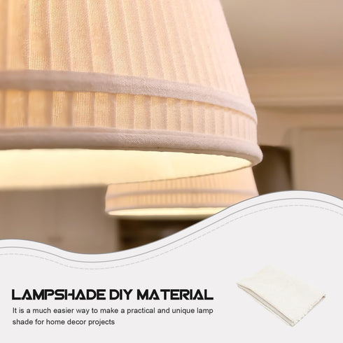 62.20X39.37 Inches Mobestech Lampshade Material Roll Pre-Cut Flax Fabric Diy Lamp Cover Sheet for Table and Floor Lamps