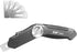 XW Retractable Carpet Knife, Heavy Duty Zinc Alloy with Twist-lock Design, Extra 5 Blades Included