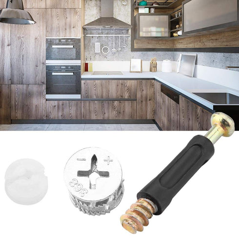 Hilitand Furniture Connecting Screw Plastic Covered Connector Cam Lock Hardware Accessories for Furniture