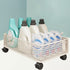 Ioensy Rolling Organizer with Wheels Mesh Rolling Cart for Office Bedroom, S