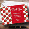 The Card Zoo Strawberry Vintage Tea Red Personalized Party Thank You Cards