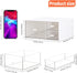 LETURE Desk Office Stationery Organizer with 3 Drawers, Plastic Vanity Makeup Organizer for Bathroom Counter (White-3