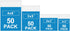 200 Pack Small Plastic Bags for Jewelry, Mini Baggies in 4 Assorted Sizes, Clear Poly Zipper Lock Bags