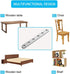 4 Pieces Stainless Steel Straight Brace (6.1 x 0.7 inch) with 24 Screws Included, Flat Straight Brackets