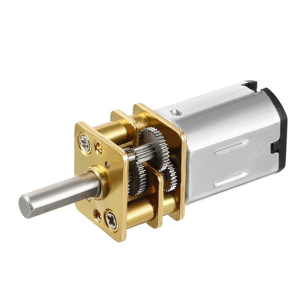 uxcell Micro Speed Reduction Motor, DC 6V 50RPM with Full Metal Gearbox, 0.18A Electric Gear Box Motor