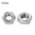 uxcell 10Pcs Hex Weld Nuts, M10x1.5mm Carbon Steel Hex Nuts for DIY Home Repair, Silver