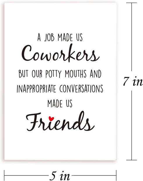 Funny Birthday Card for Coworker Colleague Friend, Humor New Job Card, Going Away Card for Work Friend, Leaving Goodbye