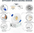 3 Inch 5CCT 2700K-6000K Dimmable, 10W, 1 Pack LTpro Recessed Lighting Gimbal LED, Waterproof Shower Light, Adjustable