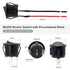 Round Rocker Switch, 6 Pcs Mini 12 Volt ON Off Toggle Switch with Pre-Wired 6A/250V, 10A/125V AC for Boat, Car