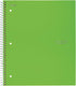 Five Star Spiral Notebooks, 3 Subject, Wide Ruled, 150 Sheets, 10-1/2" x 8", Gray, Lime, Teal, 3 Pack