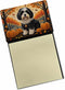 Caroline's Treasures Havanese Fall Sticky Note Holder, Refillable Dispenser for Self-Sticky Note Pads, Blank Desk