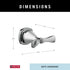 Delta Faucet 77638 Stryke Towel Double Hook in Chrome