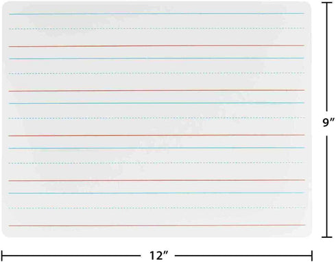 Dry Erase Lapboards with Lines - 1 Pack Lined Whiteboard, 9x12, Student Single Sided for Classroom Learning