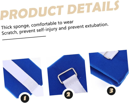 2pcs FOMIYES Elderly Medical Straps Limb Holders Comfortable System for Hospital Use -Injury Wrist Ankle Bands
