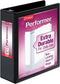 Cardinal 17601 Performer ClearVue Slant-D Ring Binder - 3-Inch Cap - 11 x 8 1/2 - Black