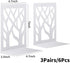 White(3 MSDADA Bookends, Book Ends for Shelves, Bookends for Office, Book Ends for Heavy Books, Book Shelf Holder Stand