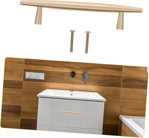 Brass Cabinet Pulls Centers Solid Drawer Handles for Wardrobes Cabinets Bedside Tables Modern Minimalist Furniture