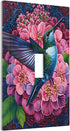 HTSAHKV Hummingbird 3 5 Inch Floral Wall Plate Light Switch Cover Single Gang Outlet Faceplate Print Plate Cover X